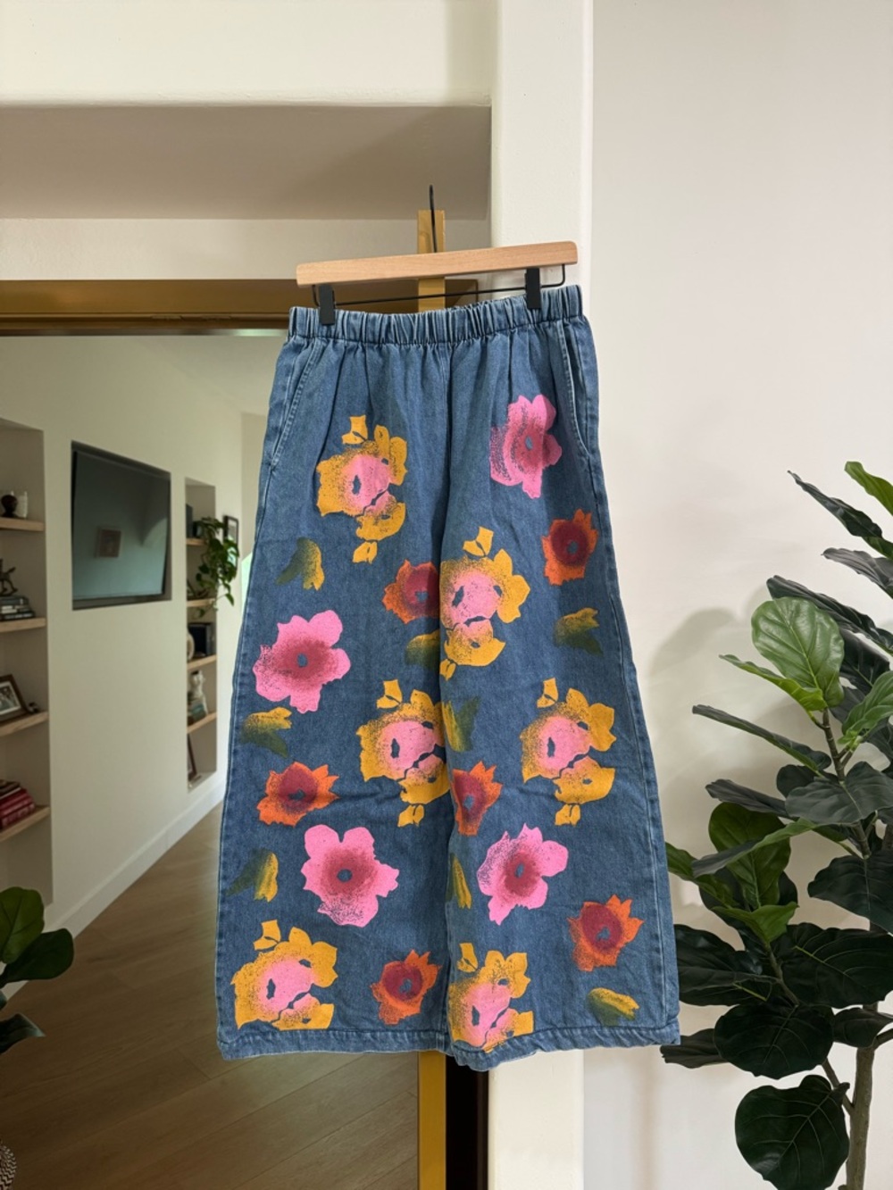 Jungmaven Floral Denim Disco Pants - Picture 2 of 10
